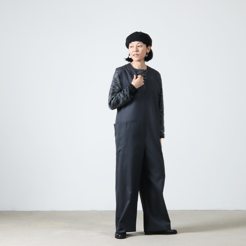 Honnete (オネット) V Neck Jumpsuit / Vネックジャンプスーツ