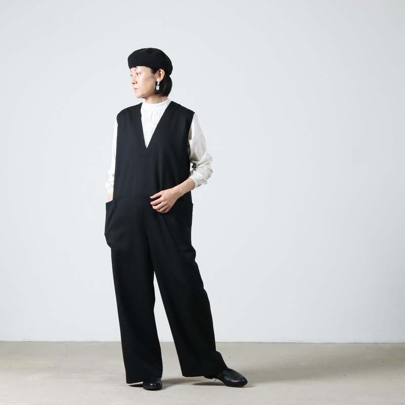 Honnete (オネット) V Neck Jumpsuit / Vネックジャンプスーツ