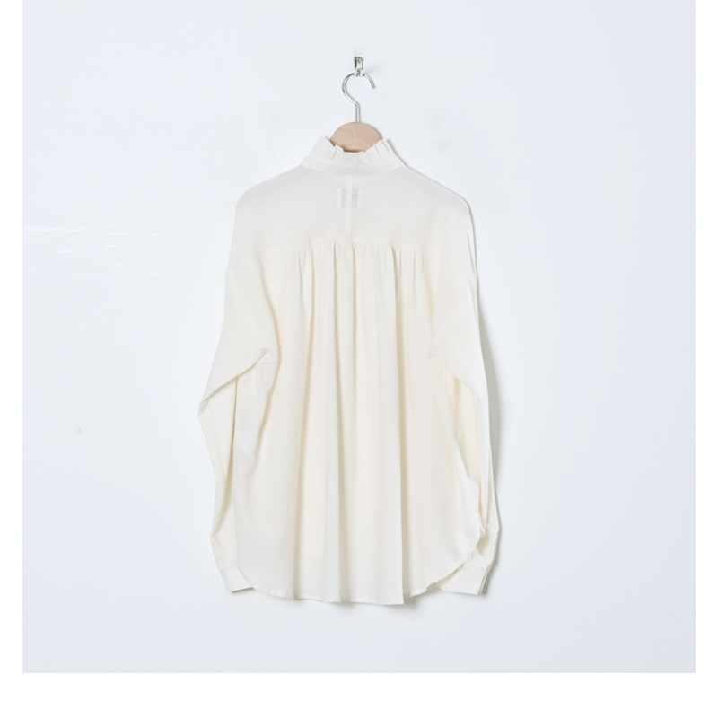 Honnete(ͥå) Cotton Silk Dyed Twill Pleated Gather Shirts