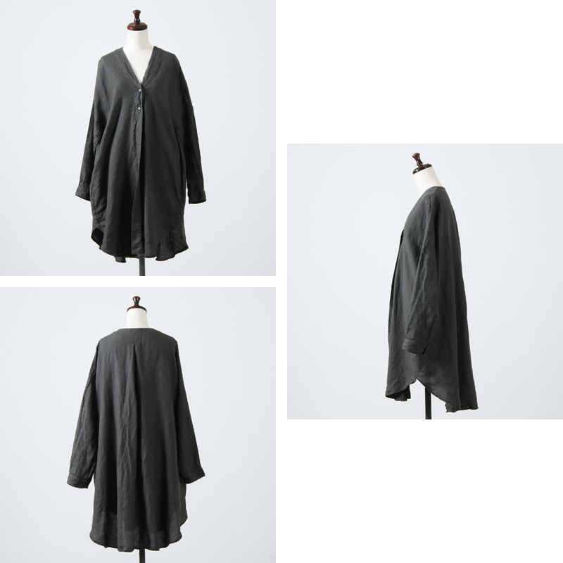 Honnete(オネット) V Long Shirts Cardy