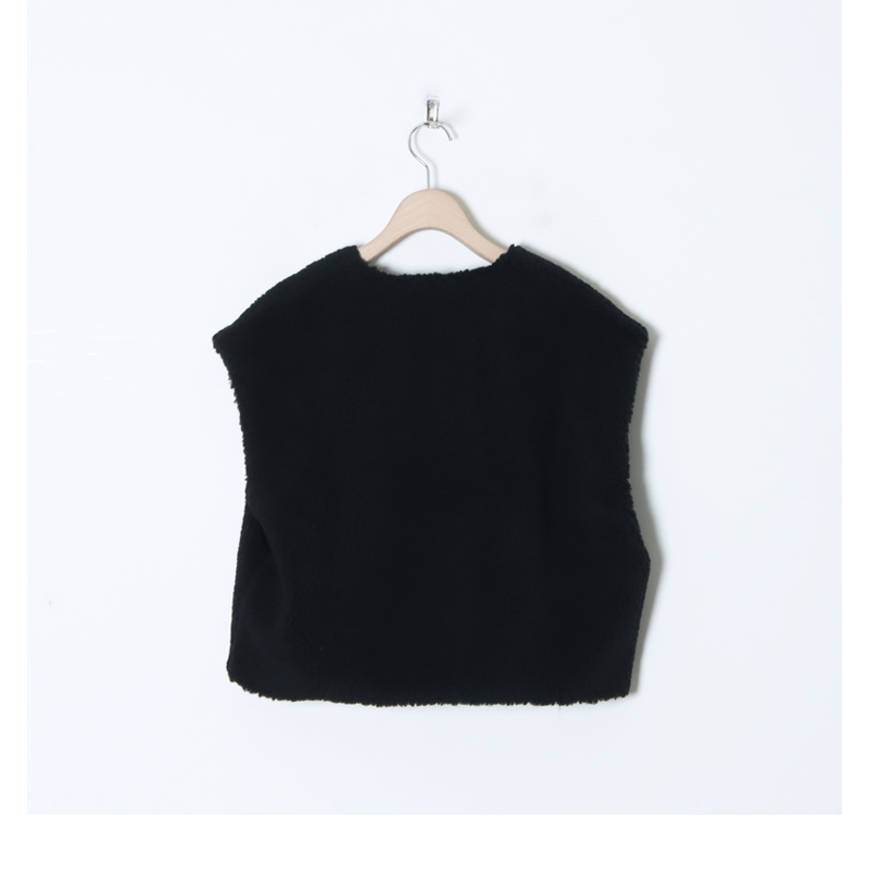 Honnete(ͥå) Cropped Boa Vest