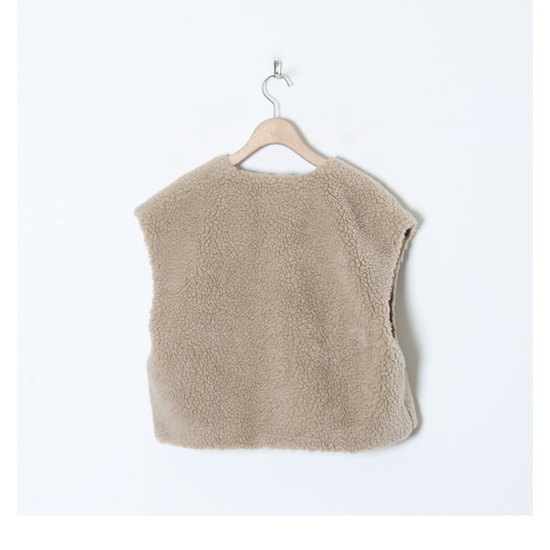 Honnete(ͥå) Cropped Boa Vest