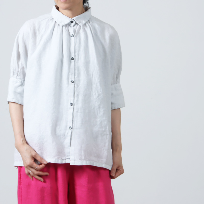 Honnete(ͥå) H/SLV Gather Shirt