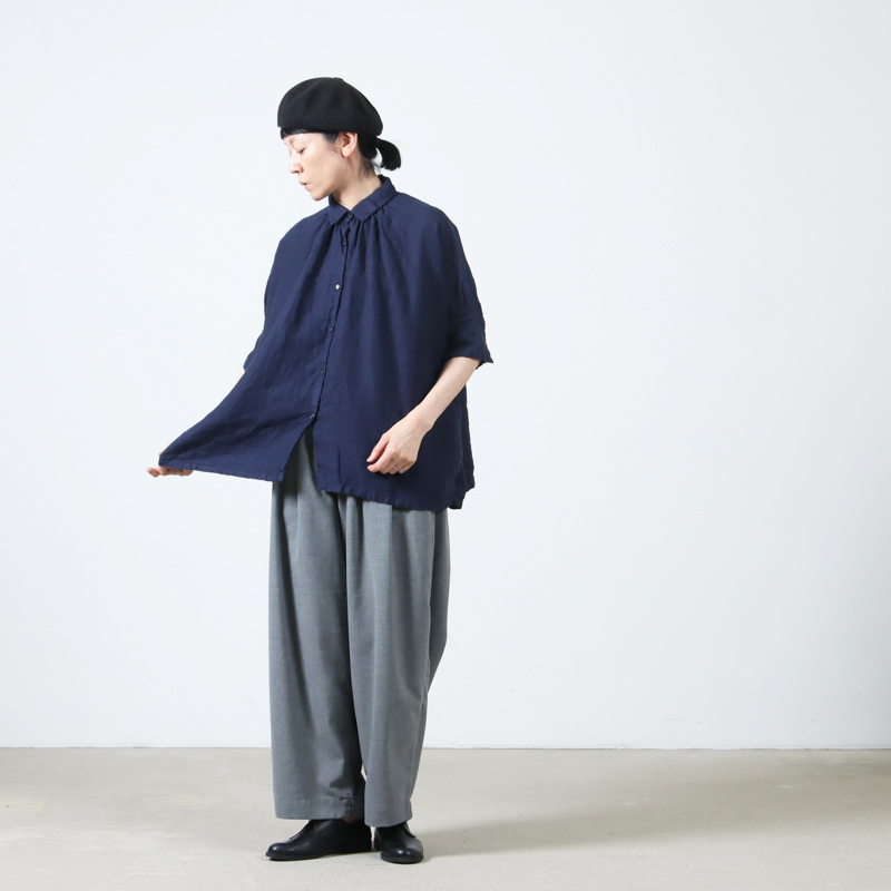Honnete(ͥå) H/SLV Gather Shirt