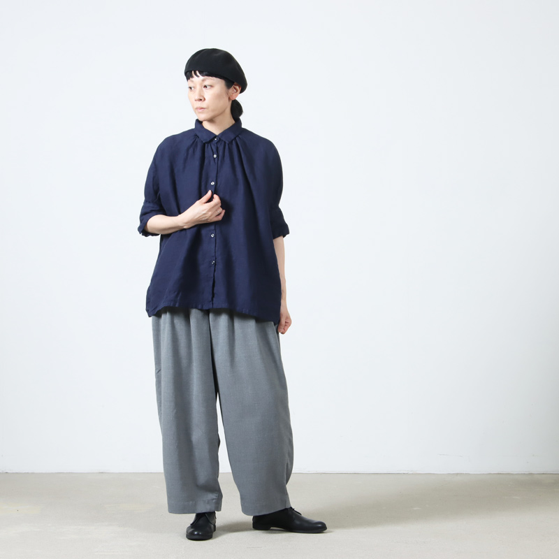 Honnete(ͥå) H/SLV Gather Shirt