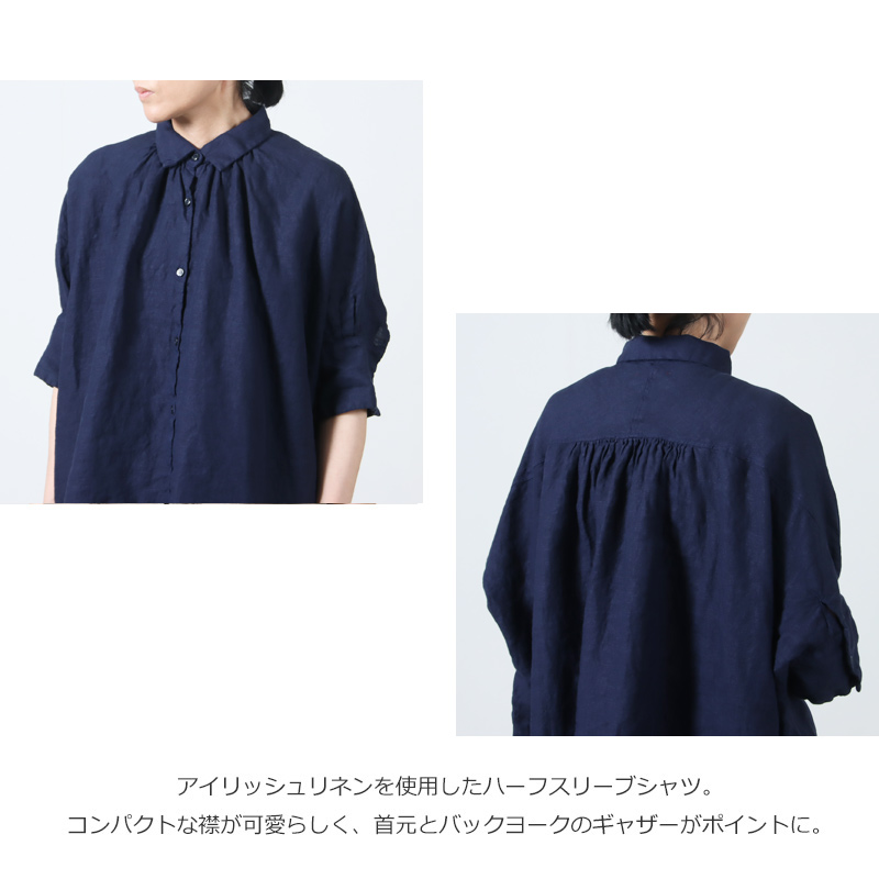 Honnete(ͥå) H/SLV Gather Shirt