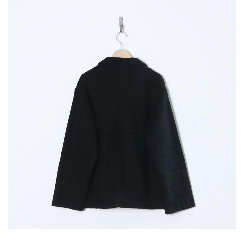 Honnete(ͥå) Short Coat Jacket Shadow Check