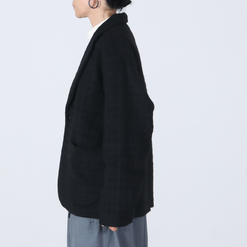 Honnete(ͥå) Short Coat Jacket Shadow Check