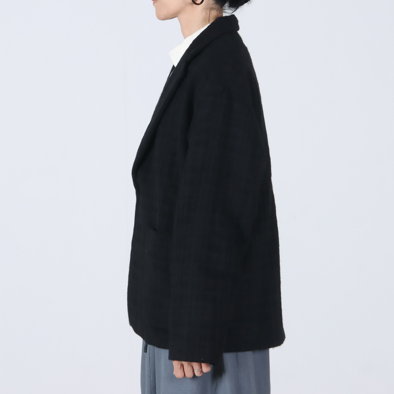 Honnete(ͥå) Short Coat Jacket Shadow Check