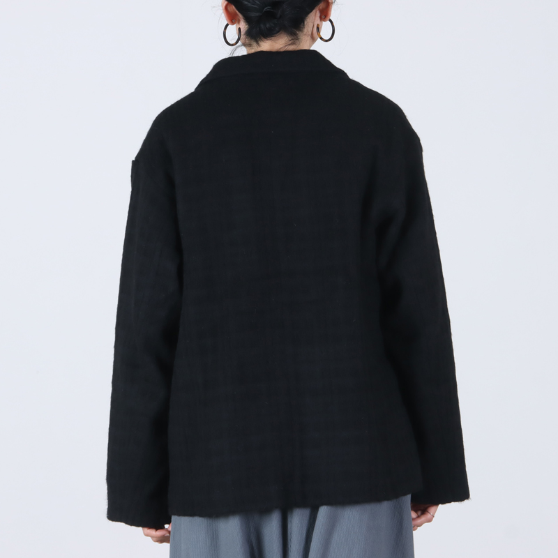 Honnete(ͥå) Short Coat Jacket Shadow Check