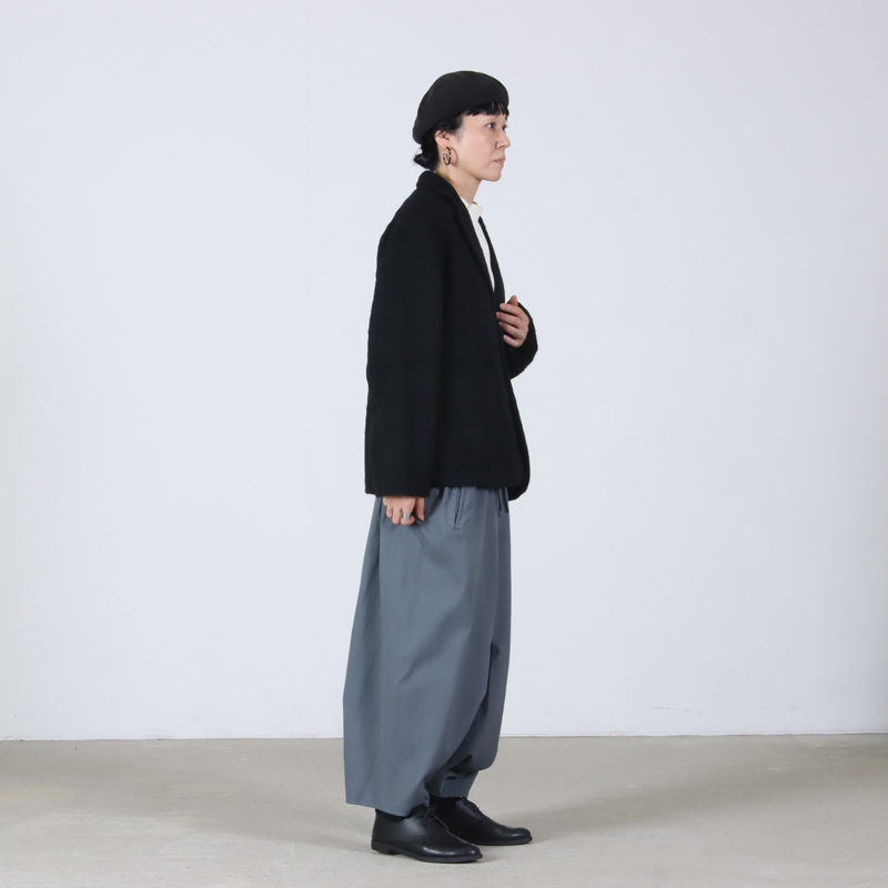 Honnete(ͥå) Short Coat Jacket Shadow Check