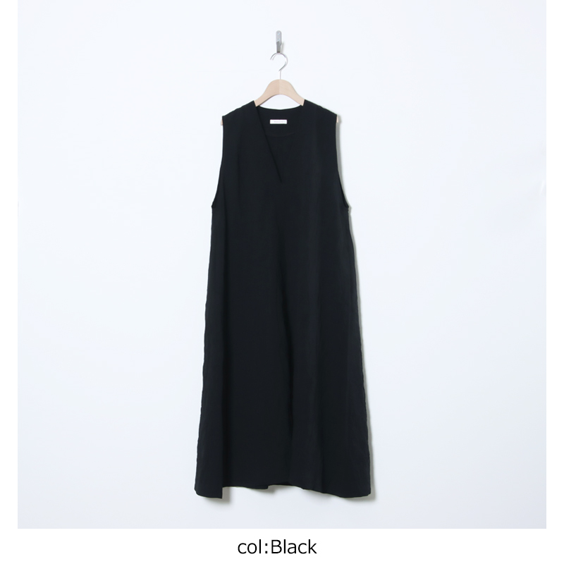 Honnete(���ͥå�) Sleeveless V Wide Dress