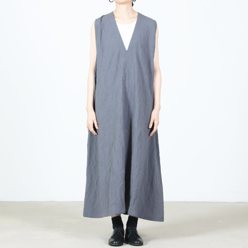 Honnete(���ͥå�) Sleeveless V Wide Dress