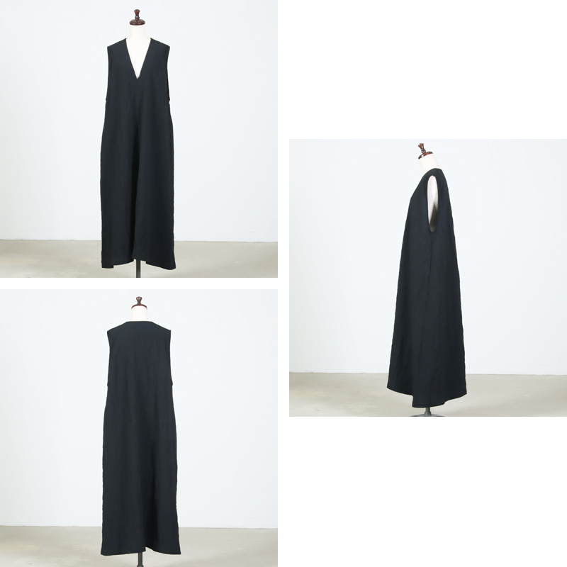 Honnete(���ͥå�) Sleeveless V Wide Dress