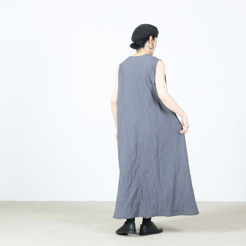 Honnete(���ͥå�) Sleeveless V Wide Dress