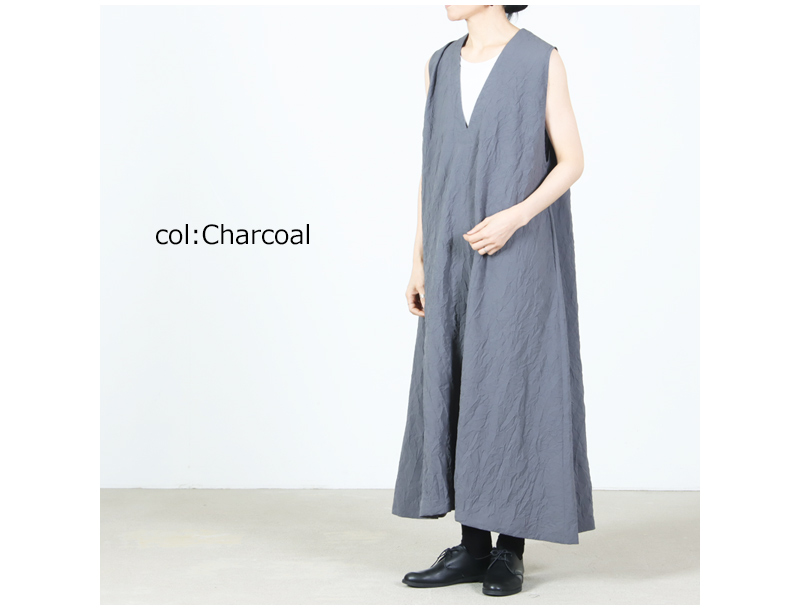 Honnete(���ͥå�) Sleeveless V Wide Dress