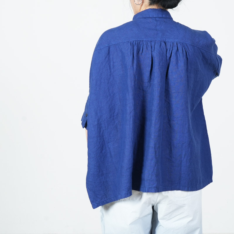 Honnete (オネット) H/SLV Gather Shirt / ハーフスリーブギャザーシャツ