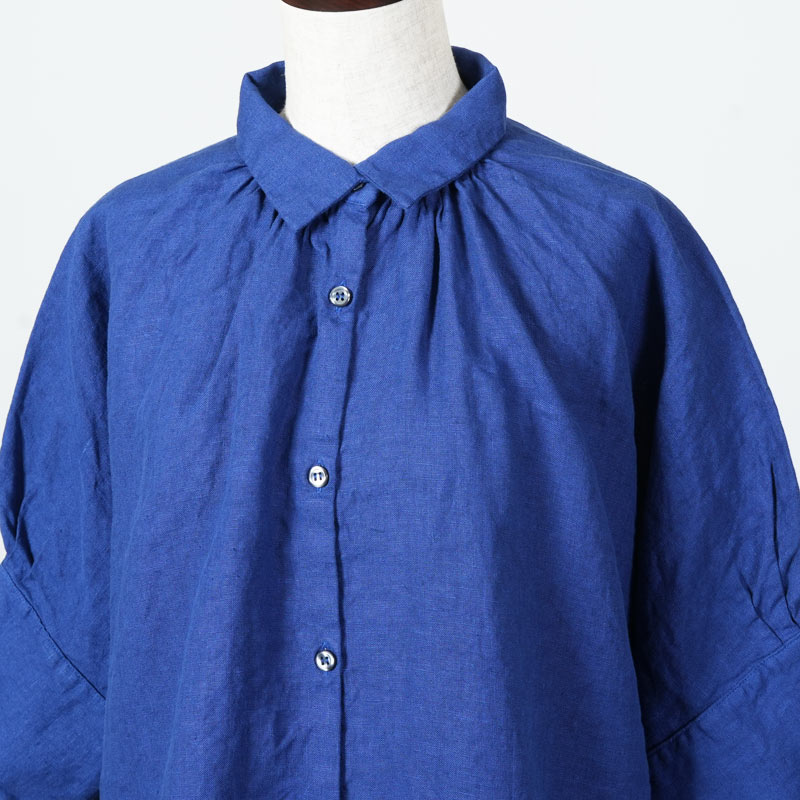 Honnete (オネット) H/SLV Gather Shirt / ハーフスリーブギャザーシャツ