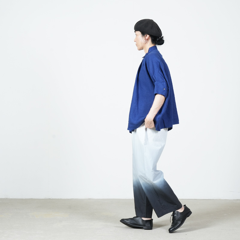 Honnete (オネット) H/SLV Gather Shirt / ハーフスリーブギャザーシャツ