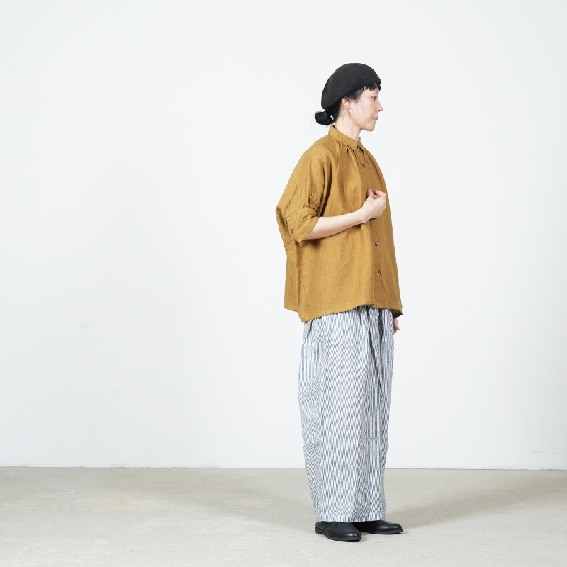 Honnete(���ͥå�) H/SLV Gather Shirt