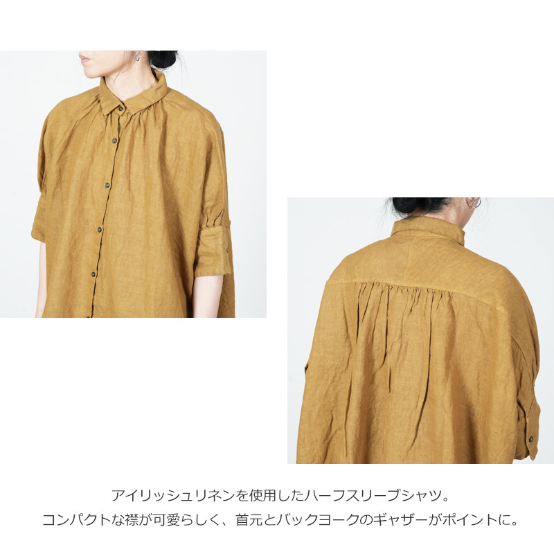Honnete(���ͥå�) H/SLV Gather Shirt