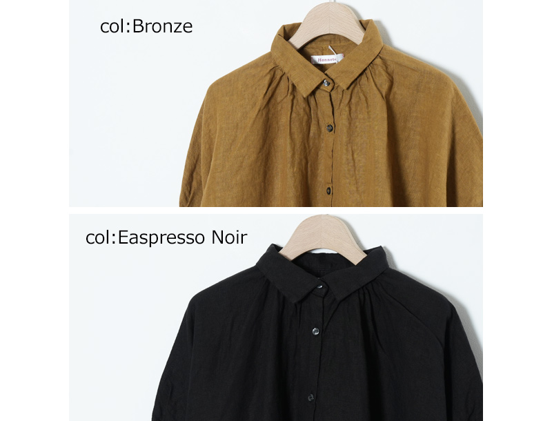 Honnete(���ͥå�) H/SLV Gather Shirt