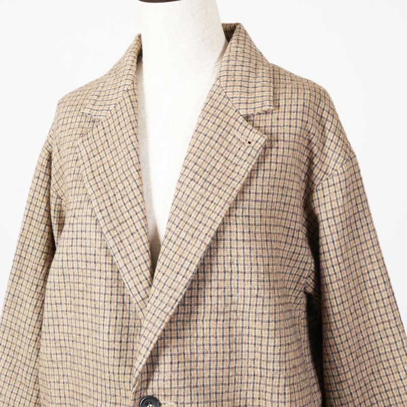 Honnete(���ͥå�) Short Coat Jacket_Cotton Wool Twill