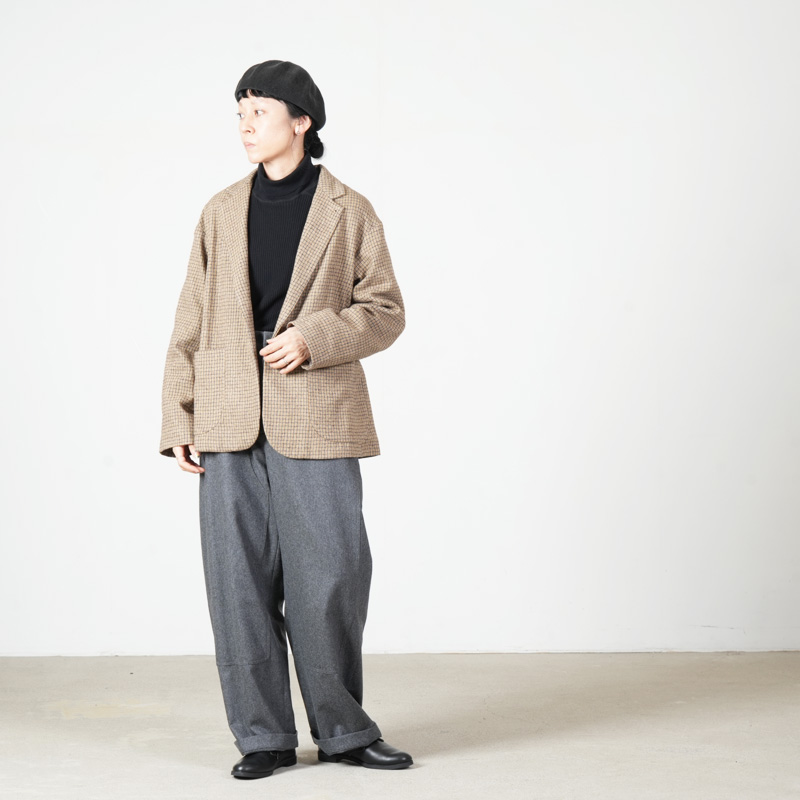 Honnete(���ͥå�) Short Coat Jacket_Cotton Wool Twill