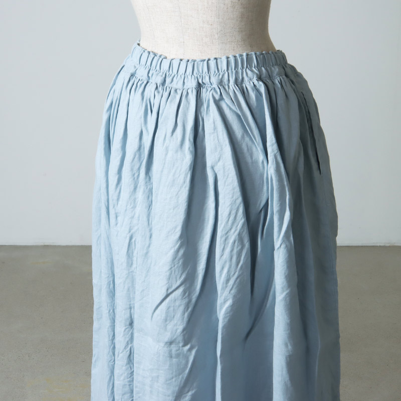 ICHI Antiquites (イチアンティークス) カラーリネンギャザースカート