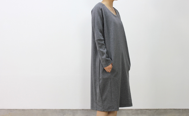 iliiliili デフォルメワンピース col:89.moku charcoal