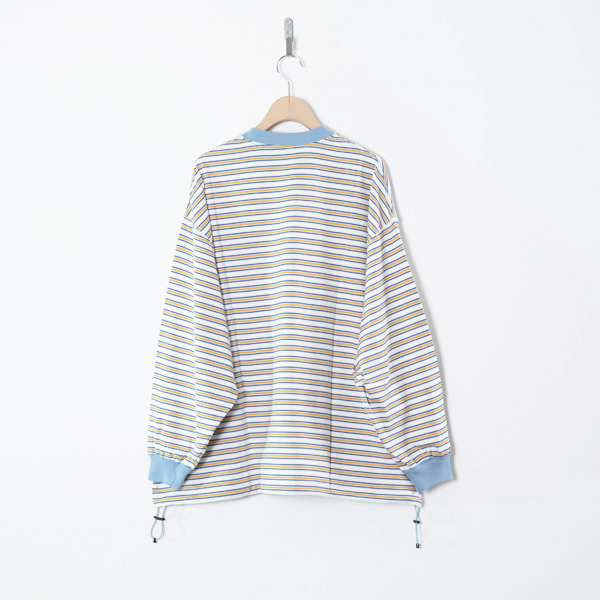 is-ness(�����ͥ�) Balloon Border Long-sleeve T-Shirt