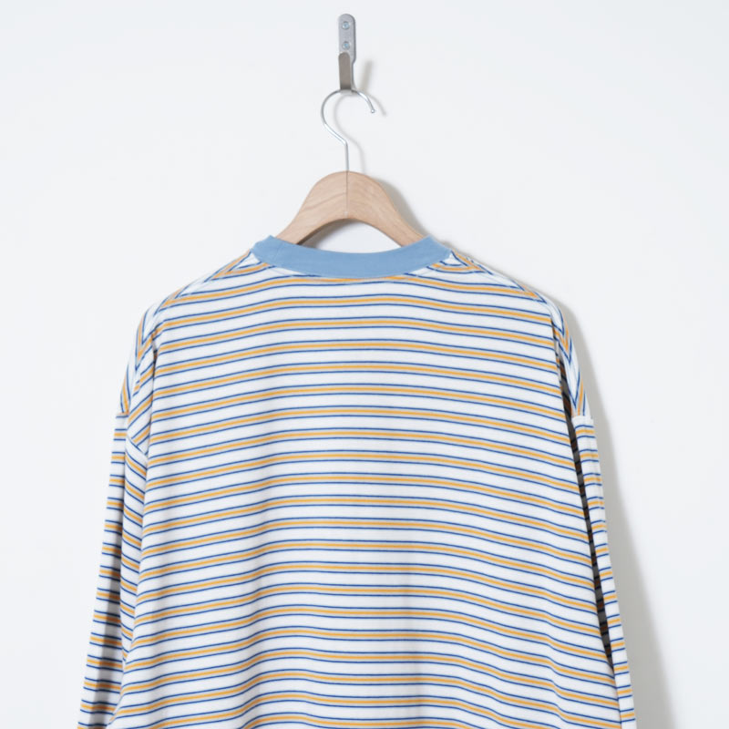 is-ness(�����ͥ�) Balloon Border Long-sleeve T-Shirt
