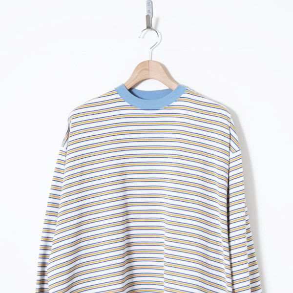 is-ness(�����ͥ�) Balloon Border Long-sleeve T-Shirt