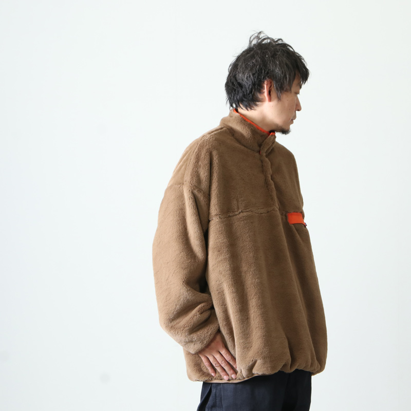 is-ness (イズネス) REVERSIBLE PULLOVER FLEECE JACKET / リバーシブルプルオーバーフリースジャケット