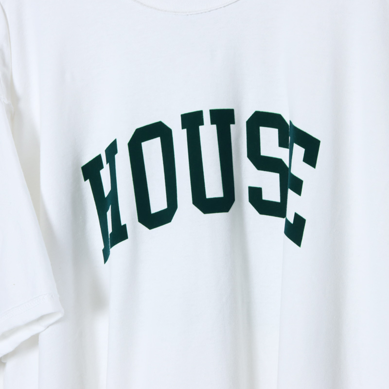 is-ness (イズネス) HOUSE FLOCKY T-SHIRT / ハウスフロッキーTシャツ