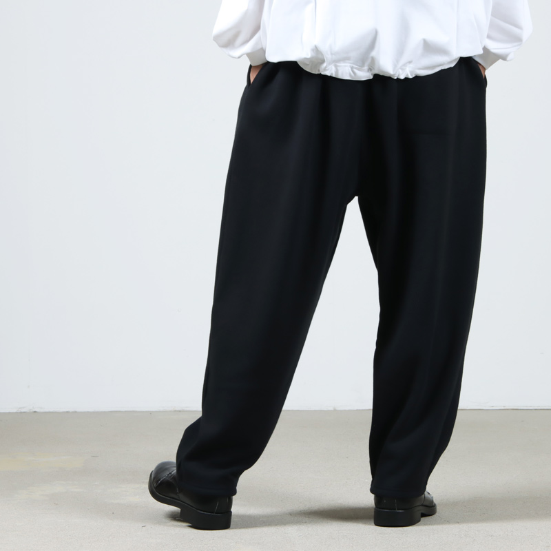 is-ness RELAX WIDE SWEAT PANT L ブラック