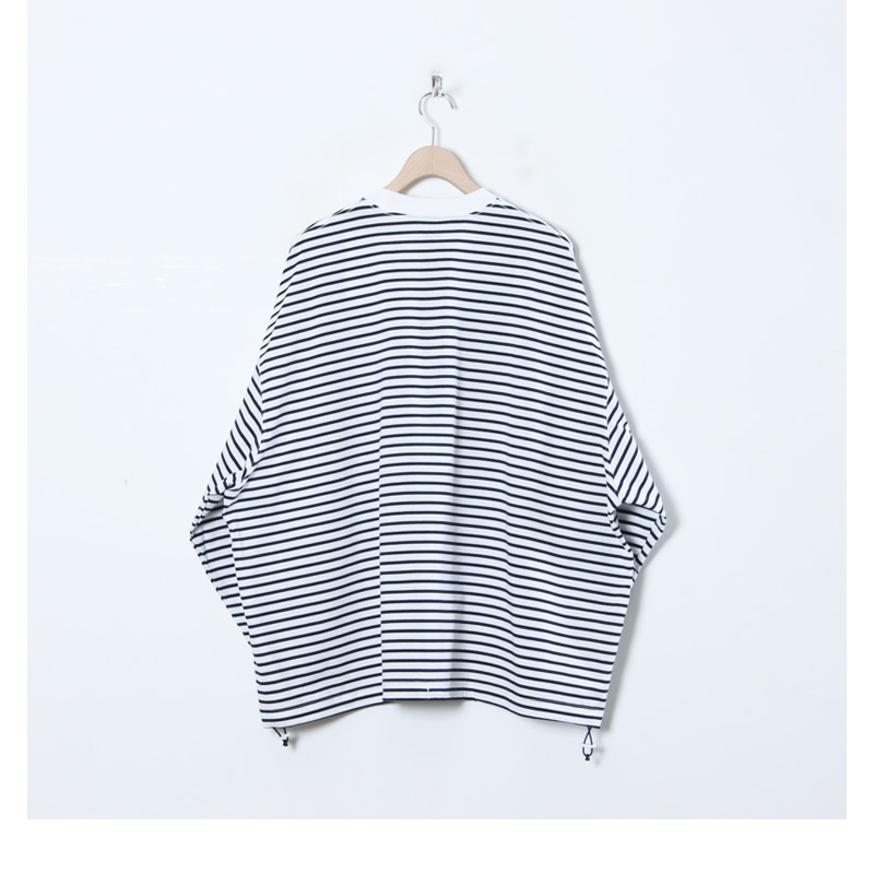 is-ness(ͥ) BALLOON STRIPES LONG SLEEVE T SHIRT