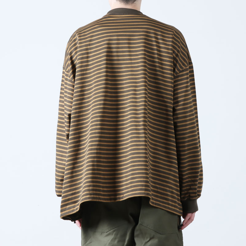 is-ness(ͥ) BALLOON STRIPES LONG SLEEVE T SHIRT