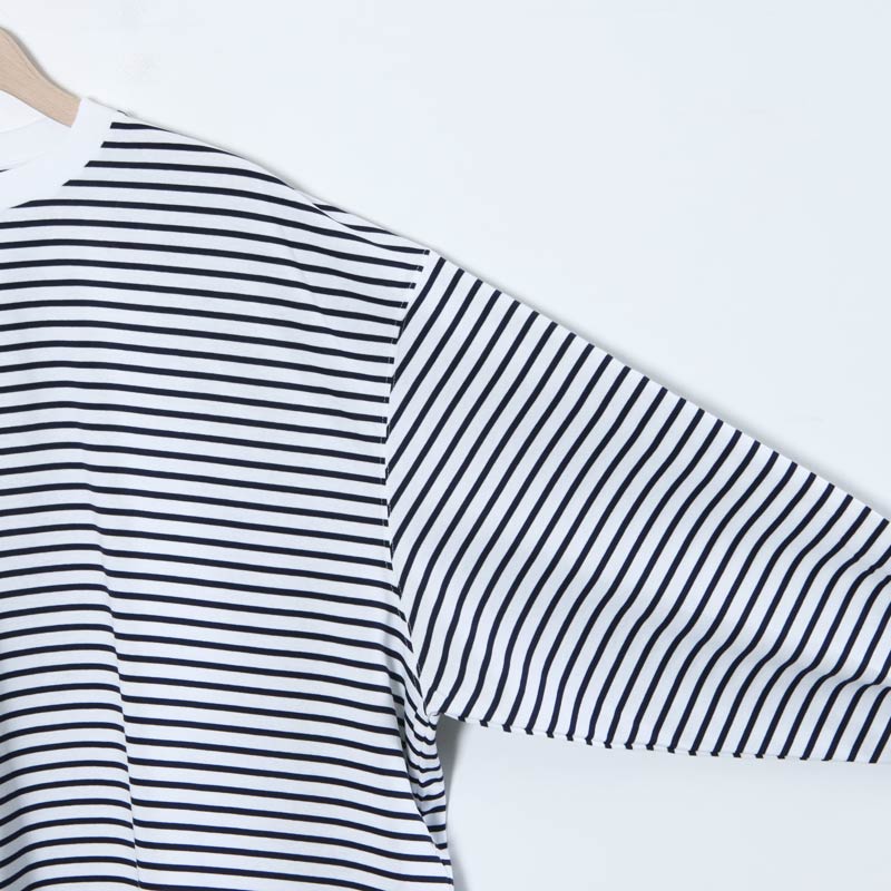 is-ness(ͥ) BALLOON STRIPES LONG SLEEVE T SHIRT