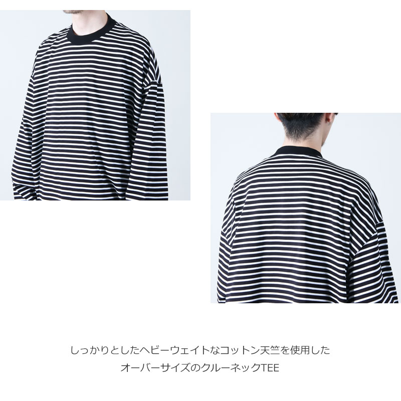 is-ness(ͥ) BALLOON STRIPES LONG SLEEVE T SHIRT