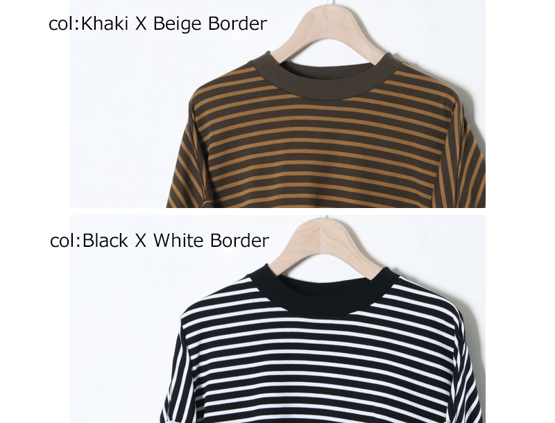 is-ness(ͥ) BALLOON STRIPES LONG SLEEVE T SHIRT