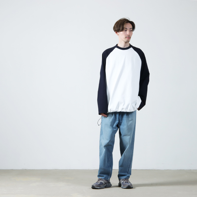 is-ness(ͥ) BALLOON RAGLAN LONG SLEEVE T SHIRT