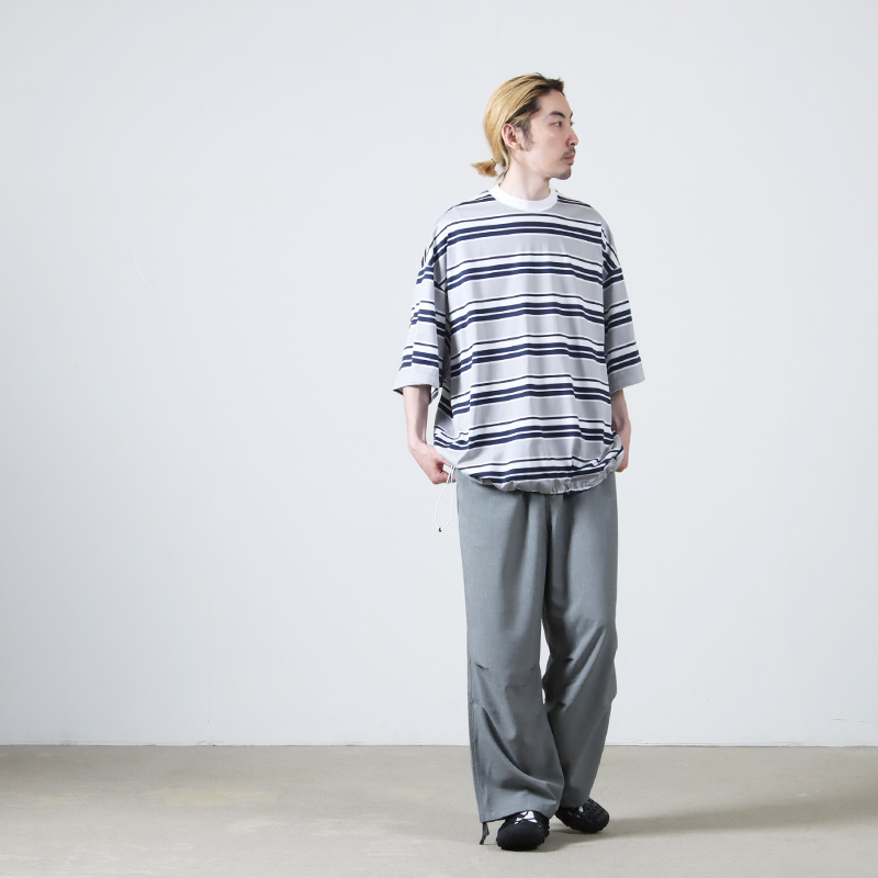 is-ness(ͥ) BALLOON BORDER T-SHIRT