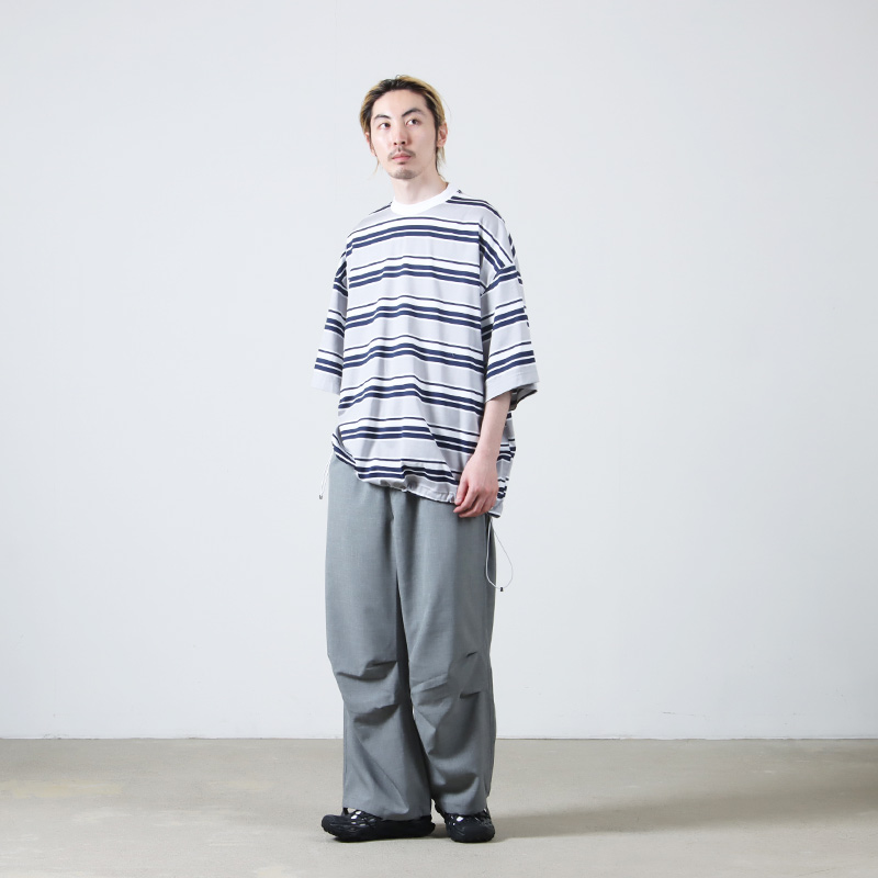 is-ness(ͥ) BALLOON BORDER T-SHIRT