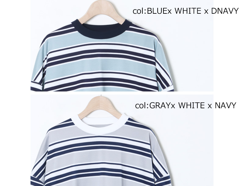 is-ness(ͥ) BALLOON BORDER T-SHIRT