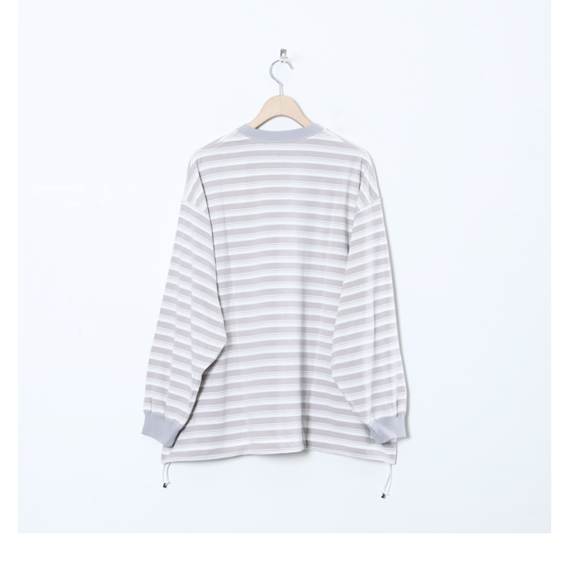 is-ness(ͥ) BALLOON STRIPES LONG SLEEVE T SHIRT