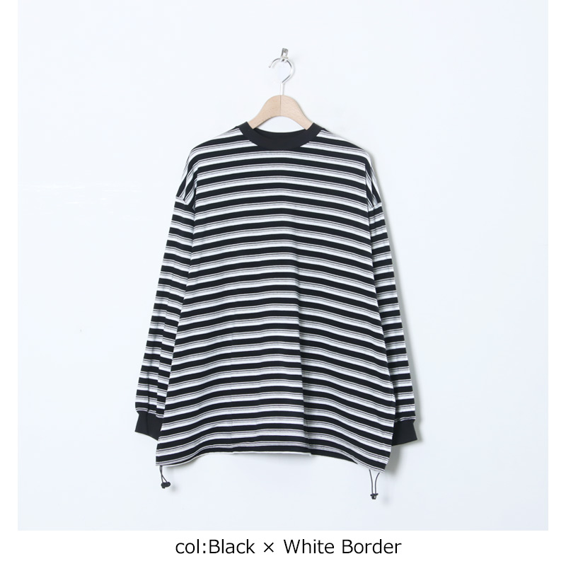 is-ness(ͥ) BALLOON STRIPES LONG SLEEVE T SHIRT