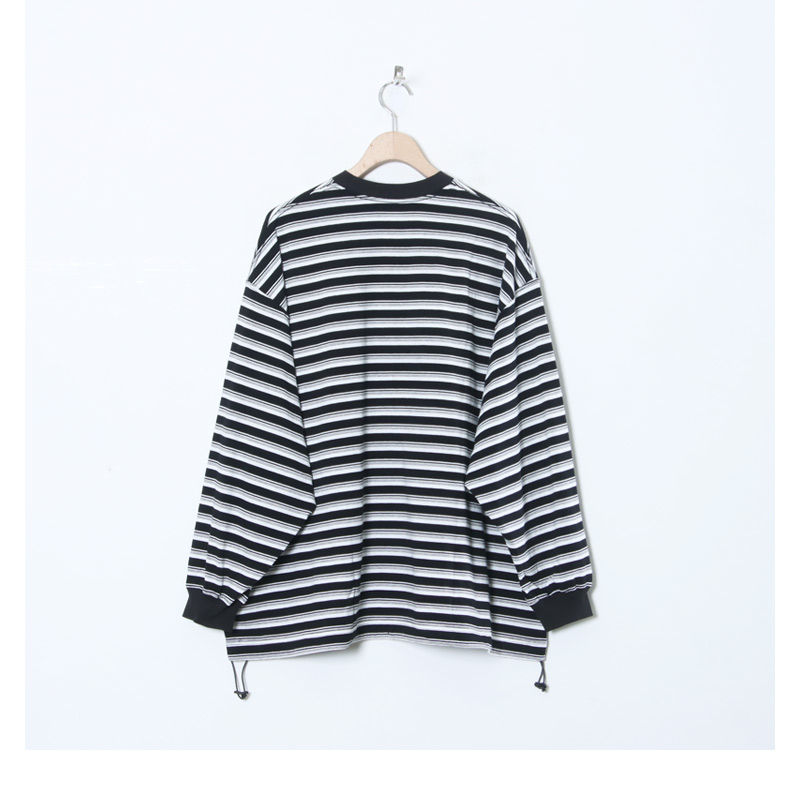 is-ness(ͥ) BALLOON STRIPES LONG SLEEVE T SHIRT