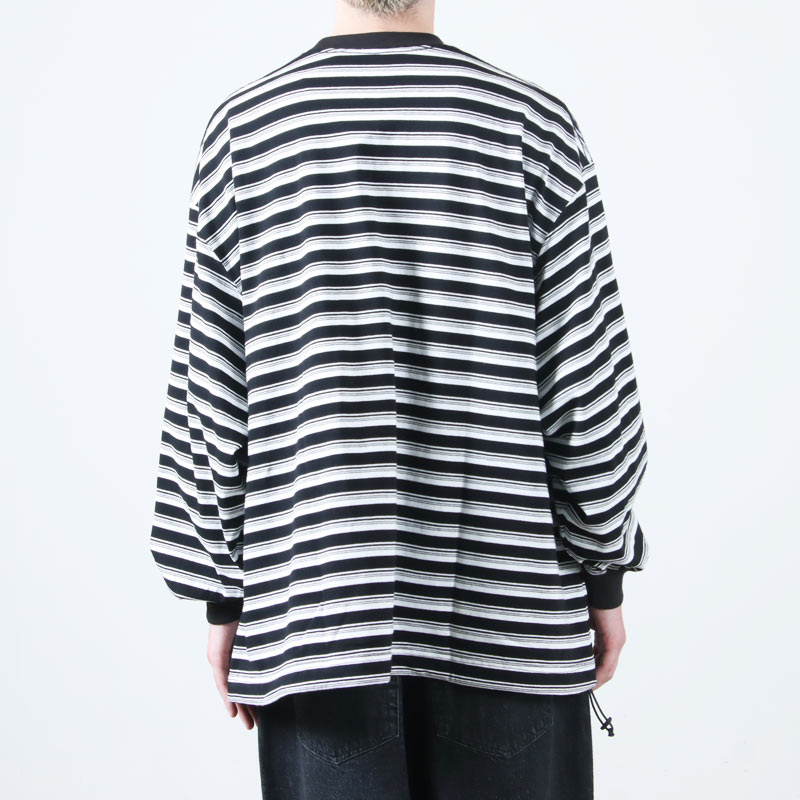 is-ness(ͥ) BALLOON STRIPES LONG SLEEVE T SHIRT