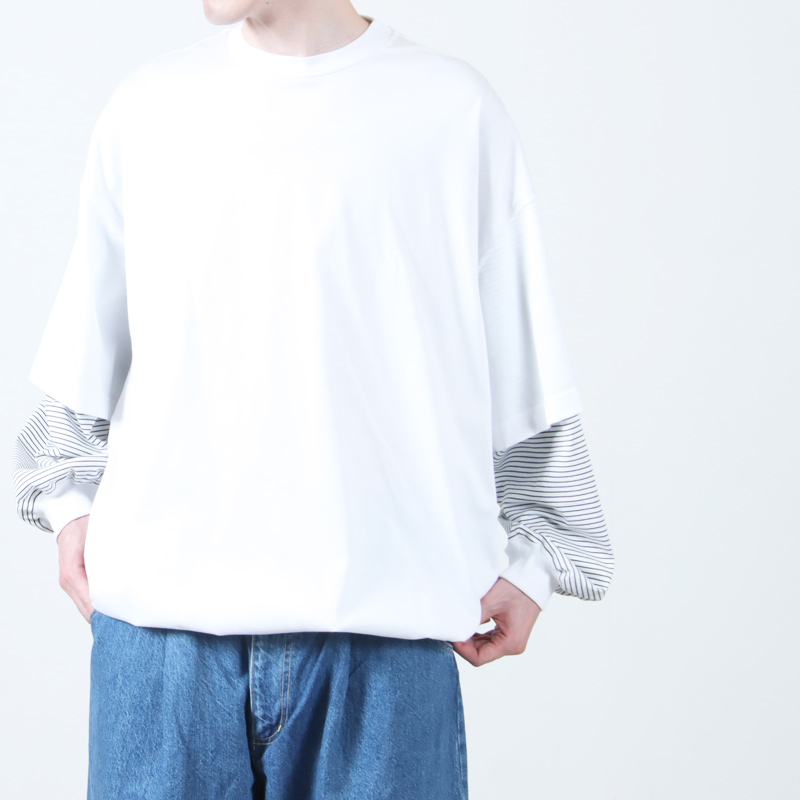 is-ness(ͥ) BALLOON LAYERED LONG SLEEVE T SHIRT